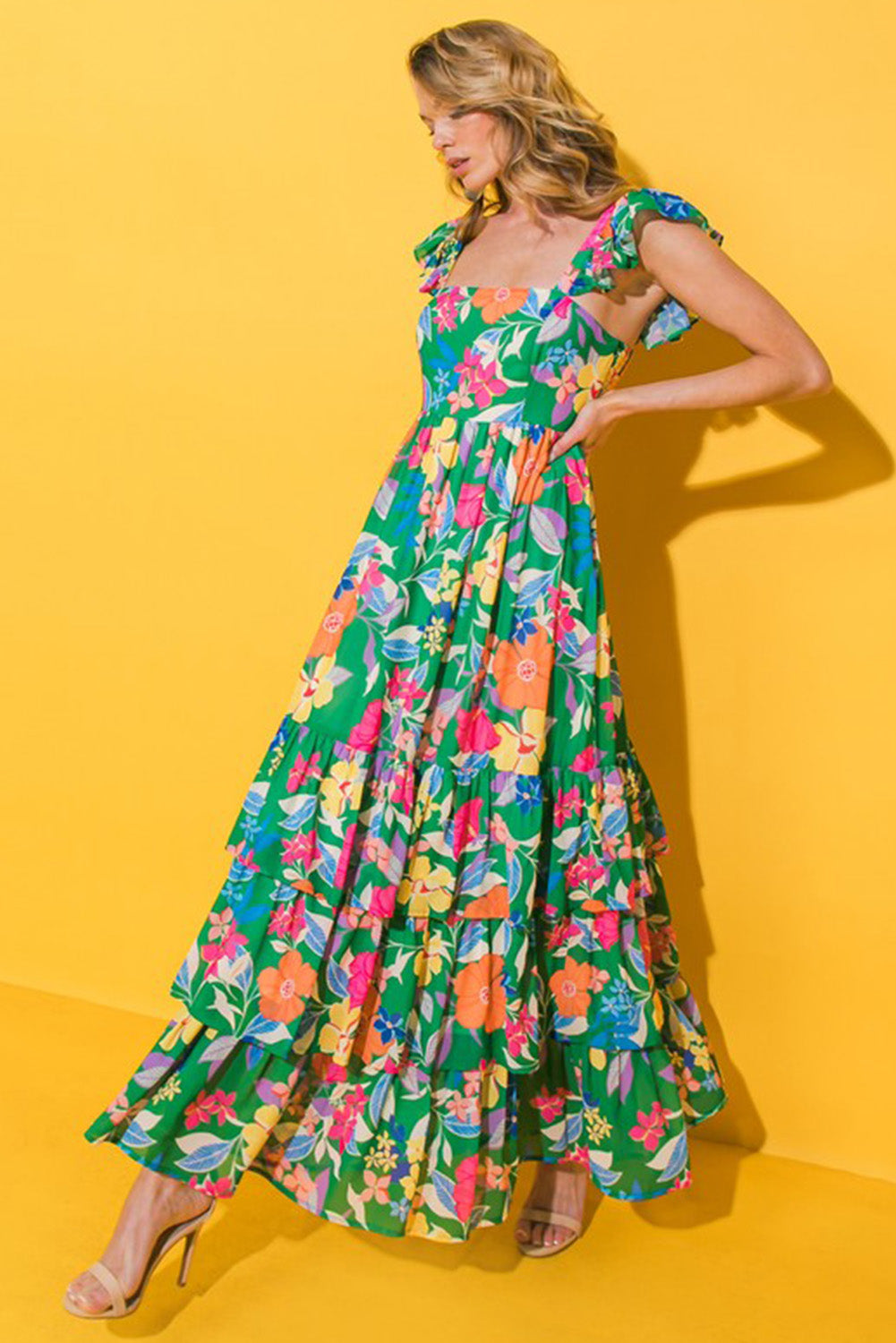 Floral Long Dress of Giadoria Valentinas