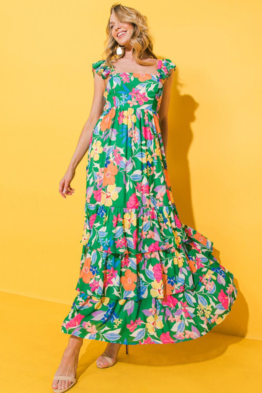 Floral Long Dress of Giadoria Valentinas