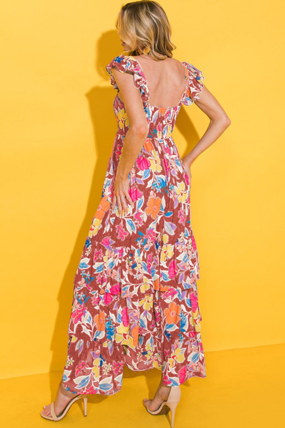 Floral Long Dress of Giadoria Valentinas