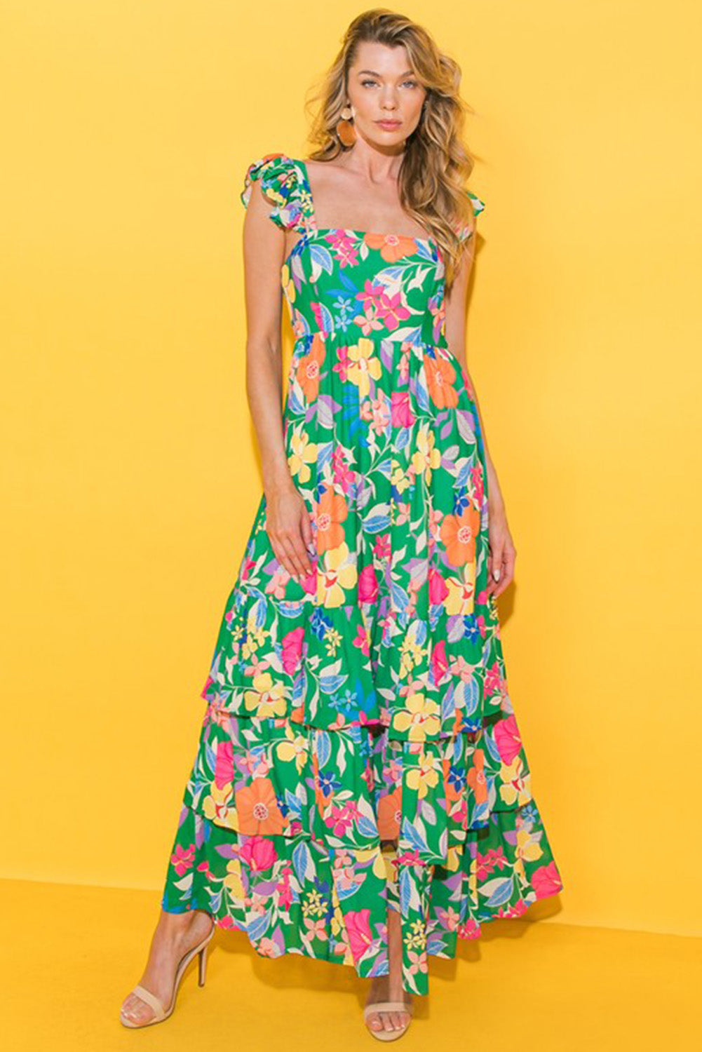 Floral Long Dress of Giadoria Valentinas